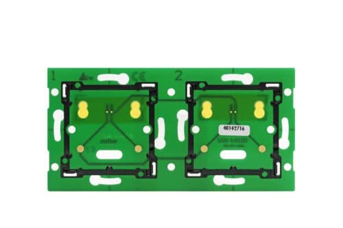 Niko - PLATINE MURALE DOUBLE HORIZONTALE POUR NIKO HOME CONTROL