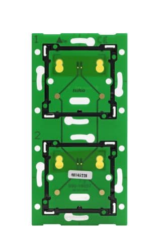 Niko - PLATINE MURALE DOUBLE VERTICALE POUR NIKO HOME CONTROL