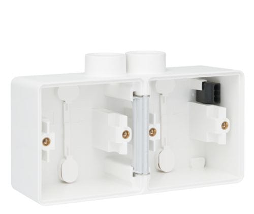 Niko - BOÎTE EN SAILLIE DOUBLE ÉTANCHE POUR 2 FONCTIONS, 2 ENTRÉES M20
