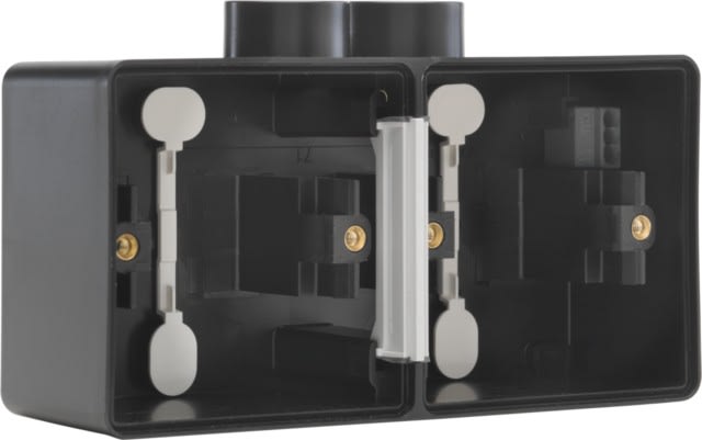 Niko - BOÎTE EN SAILLIE DOUBLE ÉTANCHE POUR 2 FONCTIONS, 2 ENTRÉES M20