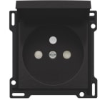 Niko - SET DE FINITION PRISE AVEC CLAPET ET BROCHE DE TERRE, 28,5MM