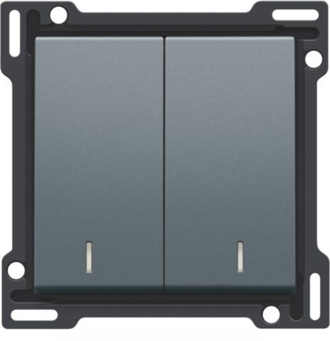 Niko - SET DE FINITION INTERRUPTEUR DOUBLE ALLUM./VA-ET-VIENT (DOUBLE)