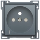 Niko - SET DE FINITION PRISE AVC INDICAT. TENSION, BROCHE TERRE, 28,5MM