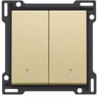 Niko - SET DE FINITION INTERRUPTEUR DOUBLE ALLUM./VA-ET-VIENT (DOUBLE)