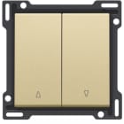 Niko - SET DE FINITION BOUTON-POUSSOIR DOUBLE POUR VOLETS