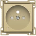 Niko - SET DE FINITION PRISE AVC INDICAT. TENSION, BROCHE TERRE, 28,5MM