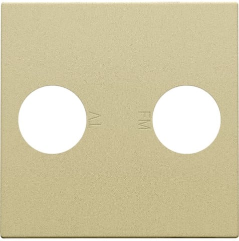 Niko - SET DE FINITION AVEC 2 CONNEXIONS COAXIALES SIMPLES POUR TV/FM