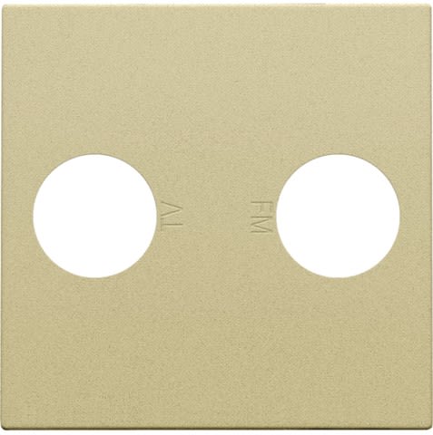 Niko - SET DE FINITION AVEC 2 CONNEXIONS COAXIALES SIMPLES POUR TV/FM