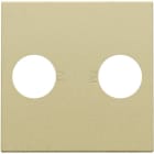 Niko - SET DE FINITION AVEC 2 CONNEXIONS COAXIALES SIMPLES POUR TV/FM