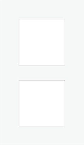 Niko - PLAQUE DE RECOUVREMENT DOUBLE, 60MM D'ENTRAXE, VERTICALE