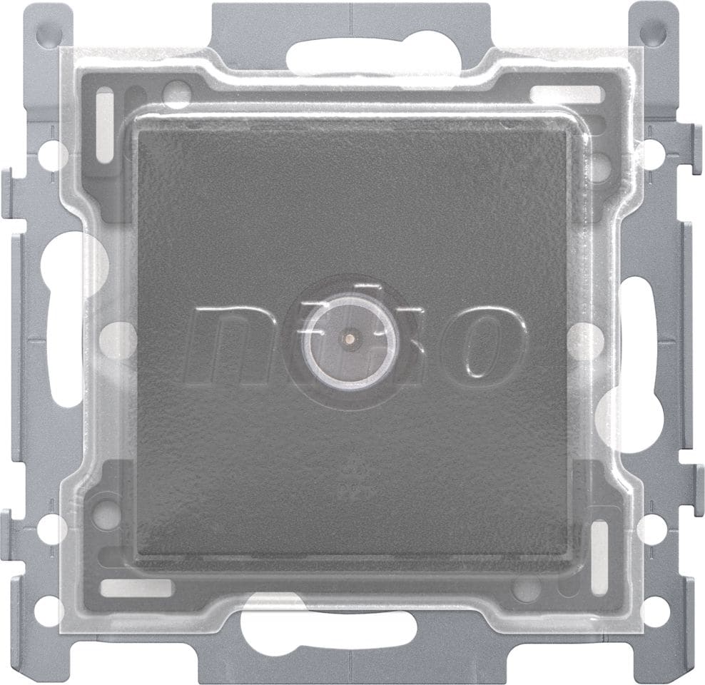 Niko - CONN. COAX. SIMPLE POUR TV, 2 GHZ, SOCLE ET FINIT., BLACK, PPC