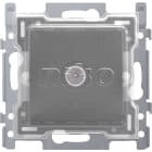 Niko - CONN. COAX. SIMPLE POUR TV, 2 GHZ, SOCLE ET FINIT., BLACK, PPC