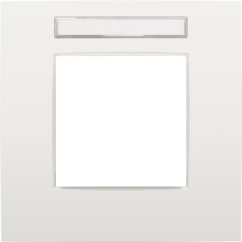 Niko - PLAQUE SIMPLE (8,5 X 8,5 CM) AVEC FENÊTRE TRANSPARENTE