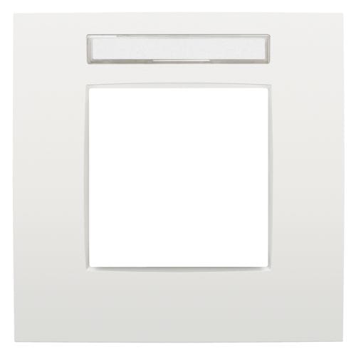 Niko - PLAQUE SIMPLE (8,5 X 8,5 CM) AVEC FENÊTRE TRANSPARENTE