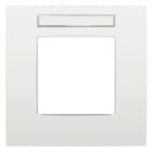 Niko - PLAQUE SIMPLE (8,5 X 8,5 CM) AVEC FENÊTRE TRANSPARENTE