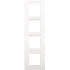 Niko - PLAQUE QUADRUPLE, 71MM D'ENTRAXE, AVEC FENÊTRE TRANSPARANTE
