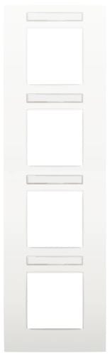 Niko - PLAQUE QUADRUPLE, 71MM D'ENTRAXE, AVEC FENÊTRE TRANSPARANTE
