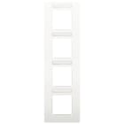 Niko - PLAQUE QUADRUPLE, 71MM D'ENTRAXE, AVEC FENÊTRE TRANSPARANTE