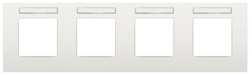 Niko - PLAQUE QUADRUPLE, 71MM D'ENTRAXE, AVEC FENÊTRE TRANSPARANTE