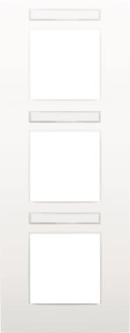 Niko - PLAQUE TRIPLE, 71MM D'ENTRAXE, AVEC FENÊTRE TRANSPARANTE