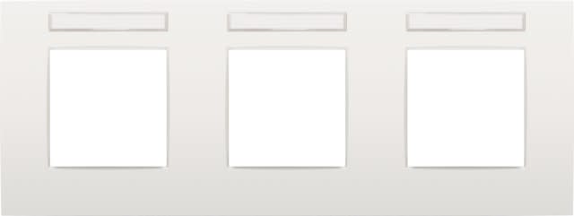 Niko - PLAQUE TRIPLE, 71MM D'ENTRAXE, AVEC FENÊTRE TRANSPARANTE