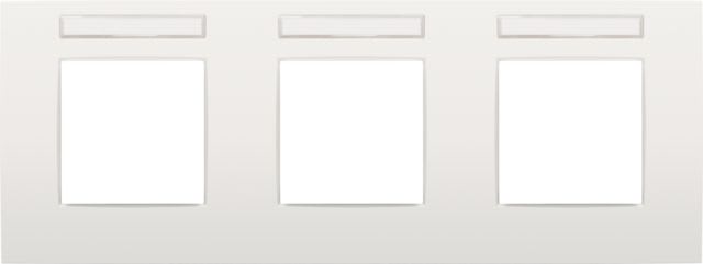 Niko - PLAQUE TRIPLE, 71MM D'ENTRAXE, AVEC FENÊTRE TRANSPARANTE