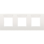 Niko - PLAQUE TRIPLE, 71MM D'ENTRAXE, AVEC FENÊTRE TRANSPARANTE