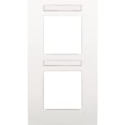 Niko - PLAQUE DOUBLE, 71MM D'ENTRAXE, AVEC FENÊTRE TRANSPARANTE