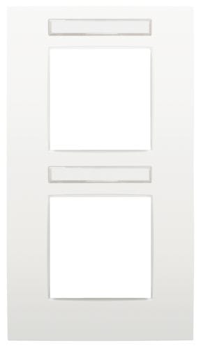 Niko - PLAQUE DOUBLE, 71MM D'ENTRAXE, AVEC FENÊTRE TRANSPARANTE