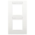 Niko - PLAQUE DOUBLE, 71MM D'ENTRAXE, AVEC FENÊTRE TRANSPARANTE