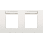 Niko - PLAQUE DOUBLE, 71MM D'ENTRAXE, AVEC FENÊTRE TRANSPARANTE