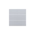 Niko - SET DE FINITION BOUTON-POUSS. SEXTUPLE, LIBRE DE POTENTIEL 24V