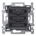 Niko - SOCLE BOUTON-POUSSOIR QUADRUPLE, LIBRE DE POTENTIEL 24V, NO, VIS