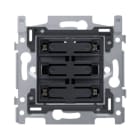 Niko - SOCLE BOUTON-POUSS QUADR., LIBRE DE POTENTIEL 24V, NO, LED, VIS