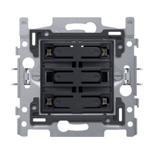 Niko - SOCLE BOUTON QUADRUPLE LIBRE DE POTENTIEL 24V, NO, LED, GRIFFES