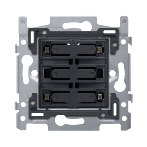 Niko - SOCLE BOUTON-POUSS QUADR., LIBRE DE POTENTIEL 24V, NO, LED, VIS