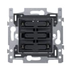 Niko - SOCLE BOUTON-POUSS QUADR., LIBRE DE POTENTIEL 24V, NO, LED, VIS