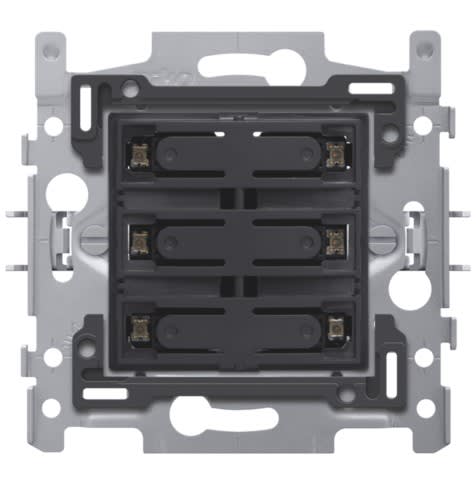 Niko - SOCLE BOUTON SEXTUPLE LIBRE DE POTENTIEL 24V, NO, LED, GRIFFES
