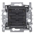 Niko - SOCLE BOUTON SEXTUPLE LIBRE DE POTENTIEL 24V, NO, LED, GRIFFES