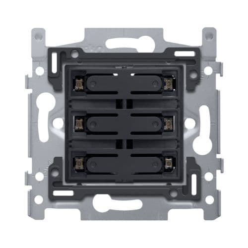 Niko - SOCLE BOUTON-POUSS. SEXT., LIBRE DE POTENTIEL 24V, NO, LED, VIS
