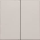 Niko - SET DE FINITION INTERRUPTEUR OU BOUTON-POUSSOIR DOUBLE ÉLECTR.