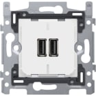 Niko - DOUBLE CHARGEUR USB-A INTELLIGENT, FIXATION PAR VIS