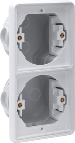 Niko - BOÎTE D'ENCASTREMENT DOUBLE VERTICALE ÉTANCHE POUR 2 FONCTIONS