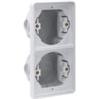 Niko - BOÎTE D'ENCASTREMENT DOUBLE VERTICALE ÉTANCHE POUR 2 FONCTIONS