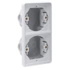 Niko - BOÎTE D'ENCASTREMENT DOUBLE VERTICALE ÉTANCHE POUR 2 FONCTIONS