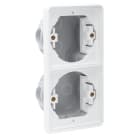 Niko - BOÎTE D'ENCASTREMENT DOUBLE VERTICALE ÉTANCHE POUR 2 FONCTIONS
