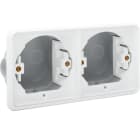 Niko - BOÎTE D'ENCASTREMENT DOUBLE HORIZONTALE ÉTANCHE POUR 2 FONCTIONS