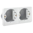 Niko - BOÎTE D'ENCASTREMENT DOUBLE HORIZONTALE ÉTANCHE POUR 2 FONCTIONS