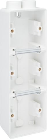 Niko - BOÎTE EN SAILLIE TRIPLE ÉTANCHE POUR 3 FONCTIONS, 2 ENTRÉES M20