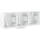 Niko - BOÎTE EN SAILLIE TRIPLE ÉTANCHE POUR 3 FONCTIONS, 2 ENTRÉES M20